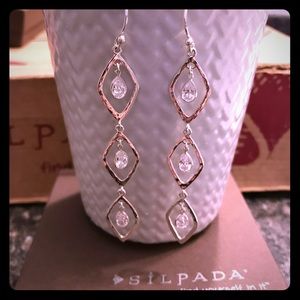 Silpada Arrowhead Cubic Zirconia Earrings